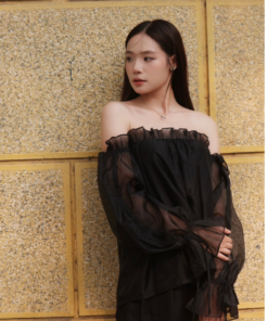 Áo Trễ Vai Tay Bồng CAMI SHIRT Thiết Kế