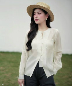Áo sơ mi nữ Sathy Shirt tơ hàn cao cấp