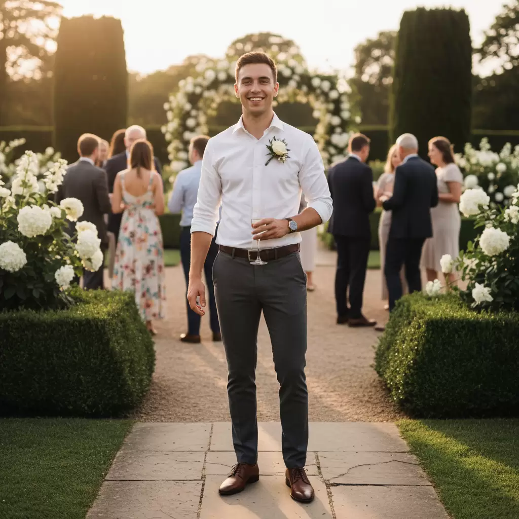 Sự kết hợp giữa áo sơ mi và quần Tây mang lại vẻ ngoài trẻ trung và năng động