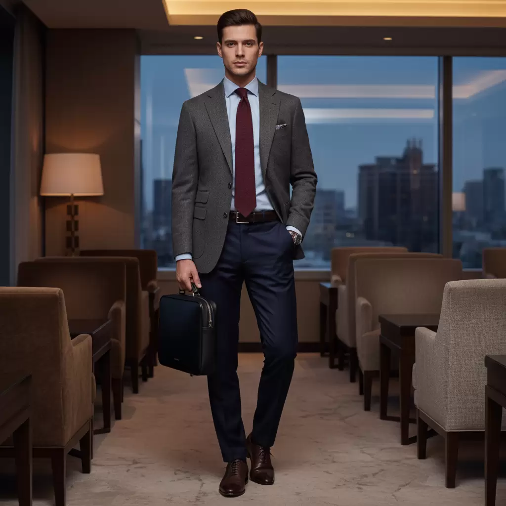 Set đồ blazer và quần tây giúp các quý ông ghi điểm tuyệt đối về sự chỉn chu và chuyên nghiệp