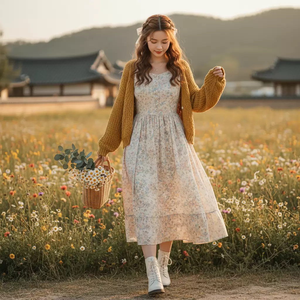 Vẻ đẹp thanh lịch và dịu dàng của phong cách Vintage Hàn Quốc