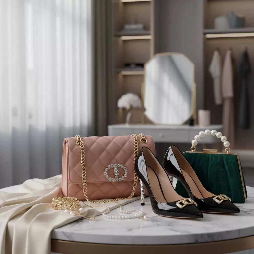 Phụ kiện tinh tế là điểm nhấn quan trọng cho toàn bộ outfit