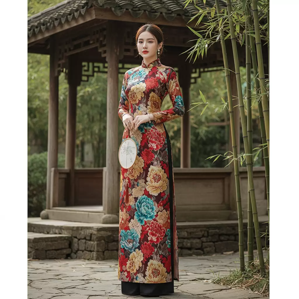 gemini_image_1768311665 Họa tiết to bản và màu sắc tươi sáng giúp tạo hiệu ứng vóc dáng đầy đặn