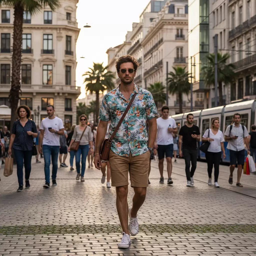 Phong cách trẻ trung và phóng khoáng với áo sơ mi họa tiết cho nam giới