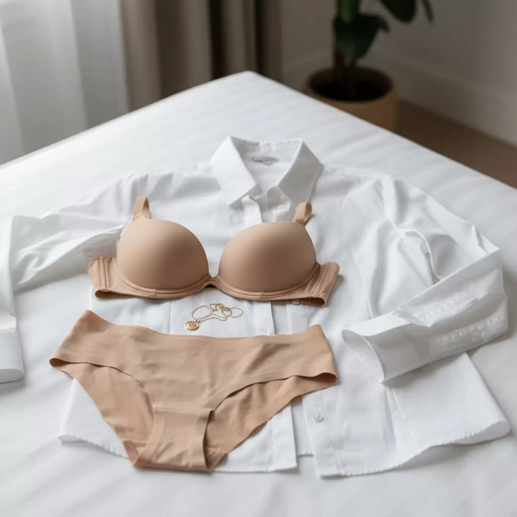 gemini_image_1768315258-1 Nội y màu nude là lựa chọn hoàn hảo nhất khi diện đồ trắng