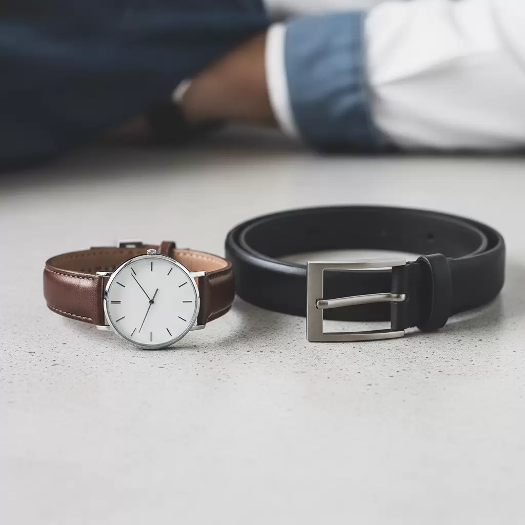 Sử dụng phụ kiện tối giản giúp tổng thể set đồ không bị nặng nề