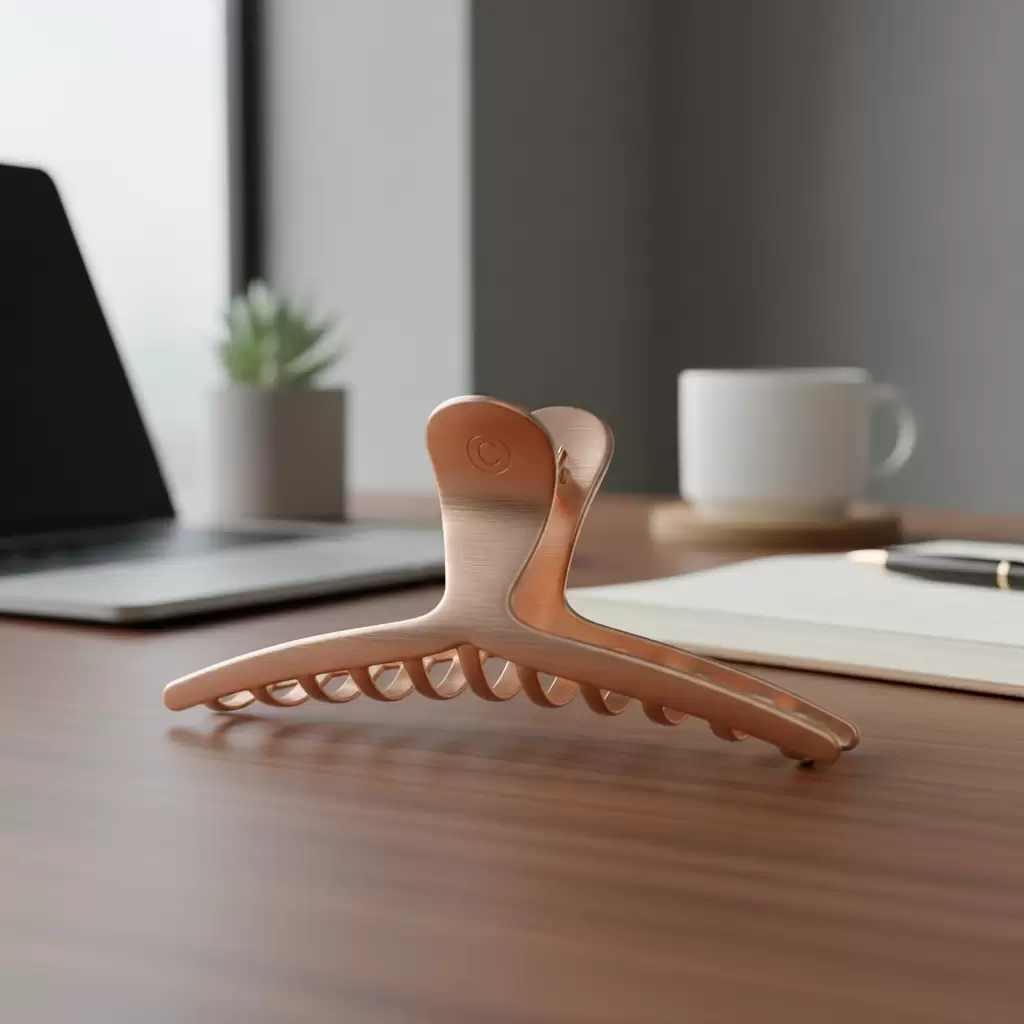 gemini_image_1768316866-1 Kẹp tóc càng cua phong cách tối giản là lựa chọn hàng đầu cho sự gọn gàng và sang trọng