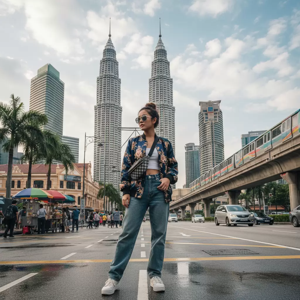 gemini_image_1768317262-1 Trang phục năng động hiện đại khi checkin tại thủ đô Kuala Lumpur