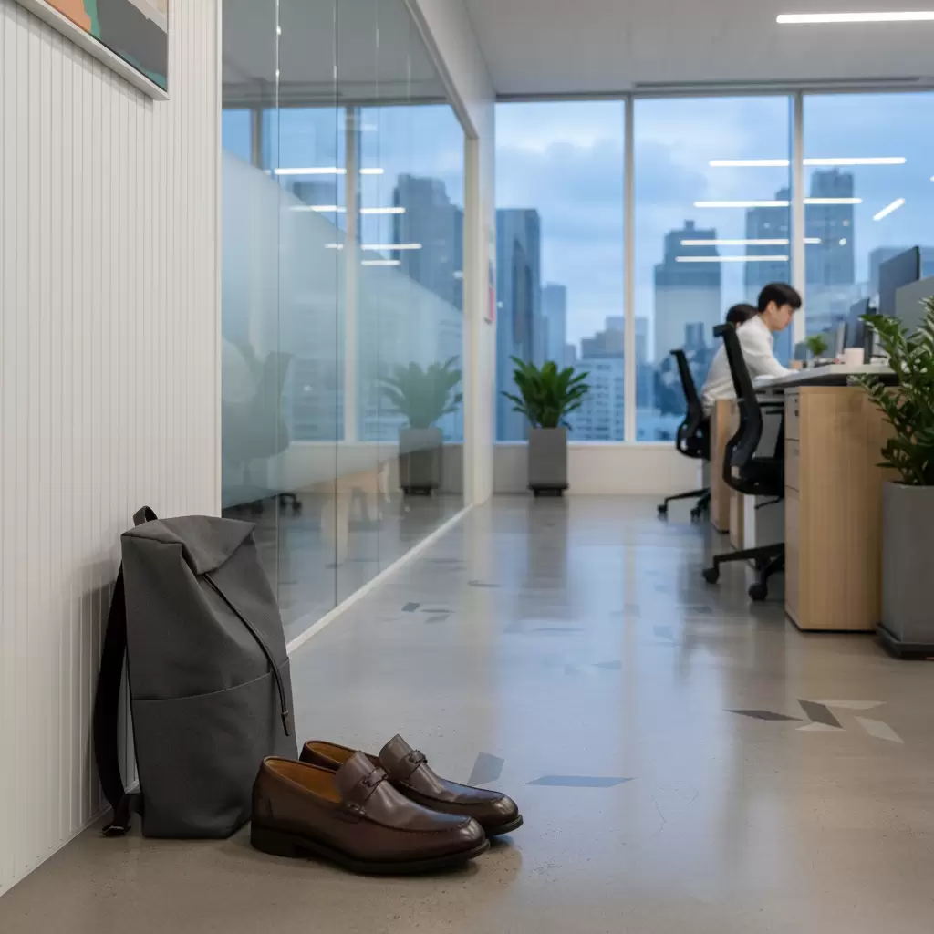 gemini_image_1768322057 Phụ kiện giày và túi xách phù hợp giúp nâng tầm phong cách công sở