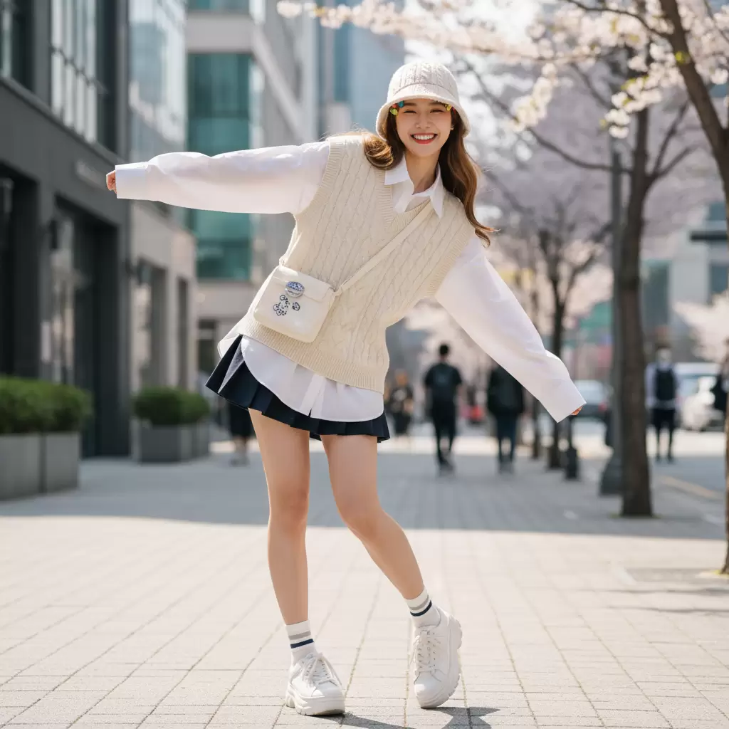 10+ Cách Phối Đồ Với Áo Gile Len Cực Hàn Quốc Cho Nàng Sành Điệu 10+ Cách Phối Đồ Với Áo Gile Len Cực Hàn Quốc Cho Nàng Sành Điệu