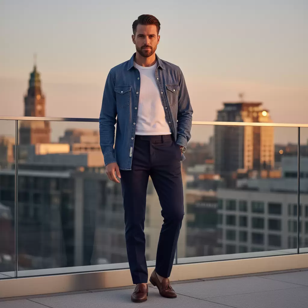 Phong cách layer giúp nam giới trông cá tính và giữ ấm tốt trong rạp