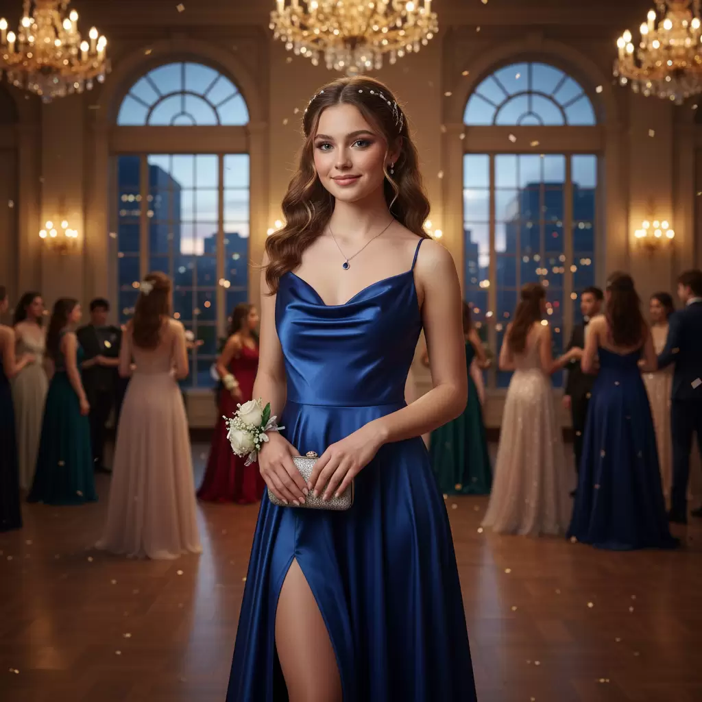 Váy dạ hội dáng dài mang lại vẻ đẹp sang trọng và quý phái cho các bạn nữ