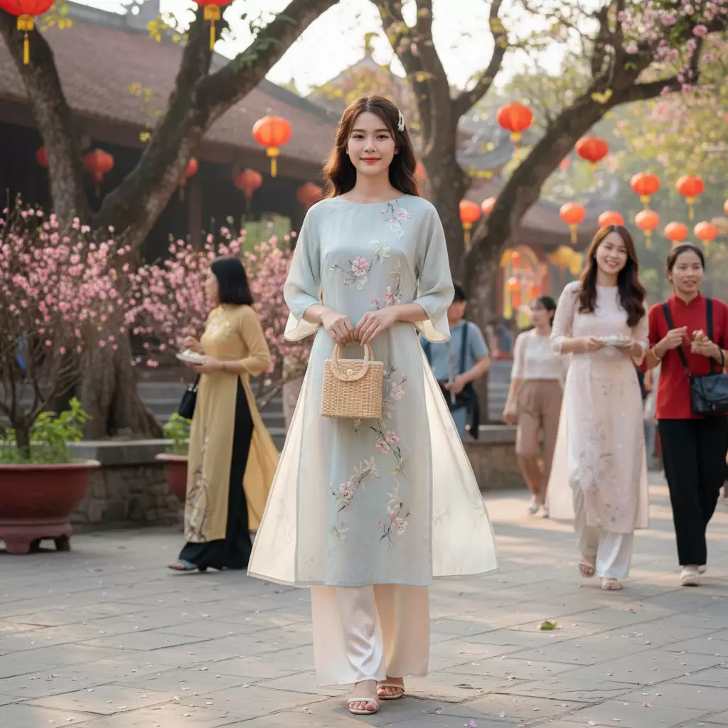 Áo dài cách tân mang lại vẻ đẹp trẻ trung hiện đại và vô cùng duyên dáng