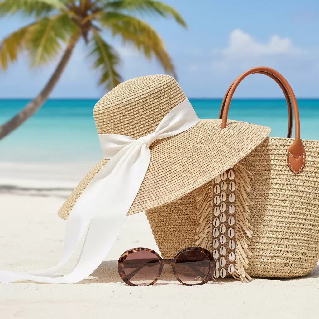 Phụ kiện là chìa khóa giúp nâng tầm set đồ đi biển thêm phần sang trọng
