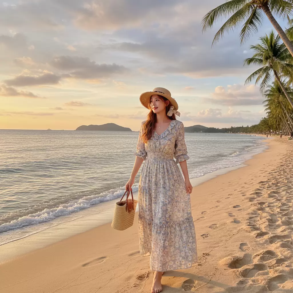 Váy maxi hoa nhí là lựa chọn hàng đầu cho những cô nàng yêu thích sự nữ tính và bay bổng