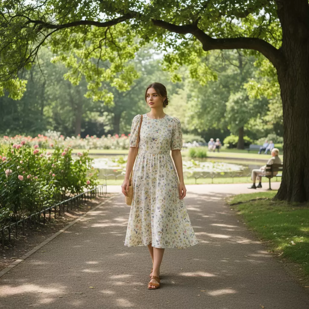 Váy hoa nhí là lựa chọn hàng đầu cho những cô nàng yêu thích sự nhẹ nhàng và thanh lịch