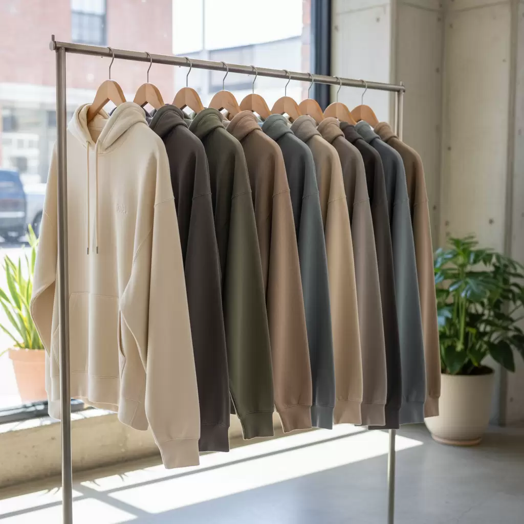 Lựa chọn màu sắc trung tính giúp áo hoodie dễ dàng phối hợp và phù hợp với môi trường học đường