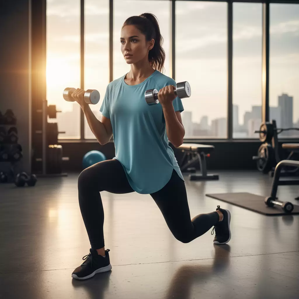 Sự kết hợp giữa áo thun và quần legging là lựa chọn phổ biến khi phối đồ đơn giản đi tập thể dục